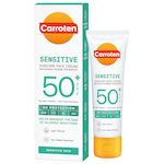 Carroten Sensitive Αντηλιακή Κρέμα Προσώπου SPF50+ 50ml