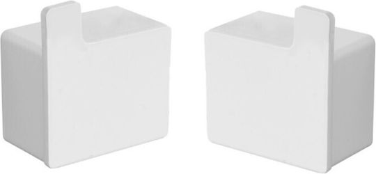 Kapitan Кука Баня Единично с винтове ​5.5x5.5см Inox Сив