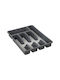 5Five Drawer Cutlery Tray Plastic 26.5x36.5x5cm Grey