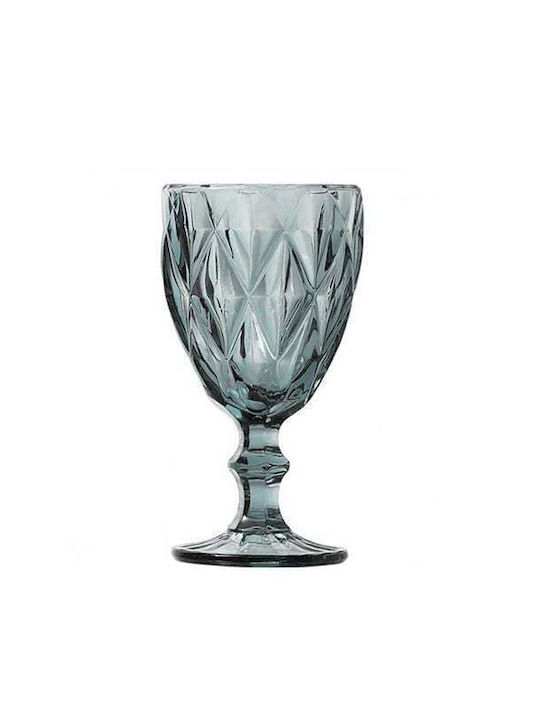 Marva Glass Set for White Wine made of Glass in Gray Color Stacked 230ml 6pcs