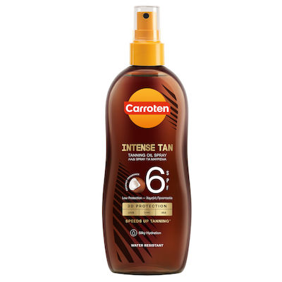 Carroten Intense Tan Waterproof Crema protectie solara Ulei pentru Corp SPF6 în Spray 200ml