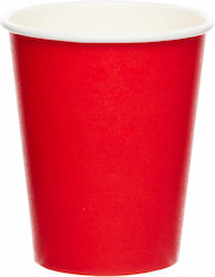 Paper cups 237ml Red 8 pcs Fiesta