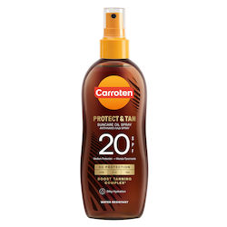 Carroten Protect & Tan Αδιάβροχο Αντηλιακό Λάδι για το Σώμα SPF20 σε Spray 150ml