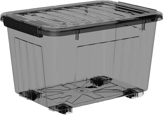 TnS Kunststoff Aufbewahrungsbox mit Räder und Deckel 95lt