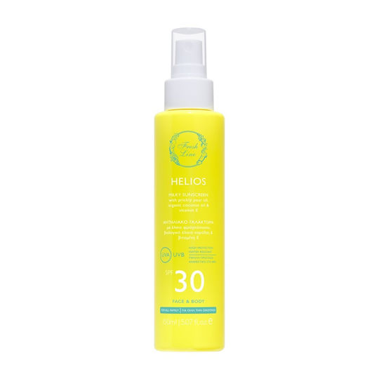 Fresh Line Helios Водоустойчива Слънцезащитна Лосион за Лице и Тяло SPF30 Спрей 150ml