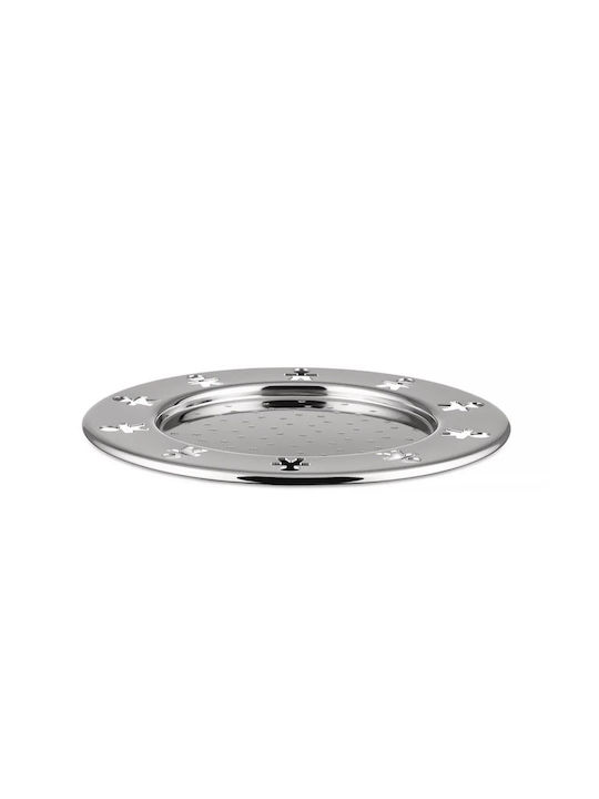 Alessi Rotund Suporturi pentru pahare Lemn Gri 13cm 4buc