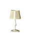 Epiplo-Fos Metal Table Lamp for Socket E27 with Gold Shade and Beige Base