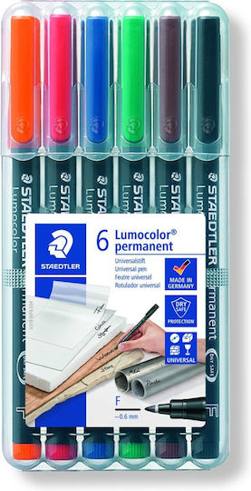 Staedtler Pens Μαρκαδόροι Ζωγραφικής 1mm Χονδροί Σετ 6 χρώματα