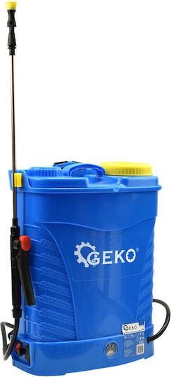 Geko Backpack Sprayer 12V with Battery 12Ah with Capacity 16lt in Light Blue color