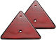 Carpoint Set Lumini Trailer Reflector Trailer Triunghiular Roșu cu șuruburi 2buc