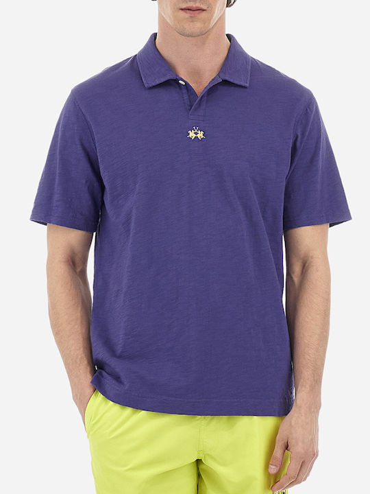 La Martina Polo Short Sleeve T-shirt Purple