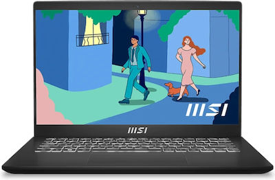 MSI Modern 14 C12MO 14" FHD (Kern i3-1215U/16GB/512GB SSD/Kein OS) Classic Black