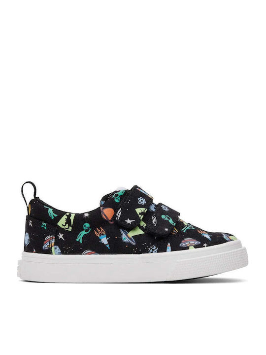 Toms Kinder Sneakers mit Klettverschluss Schwarz