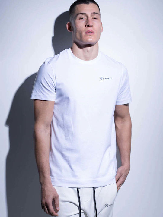 Vinyl Art Clothing Ανδρικό T-shirt Κοντομάνικο Λευκό