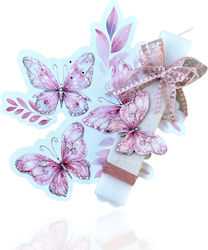 Candle Butterfly Pink