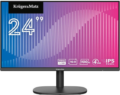 Kruger & Matz KM0198-M24 IPS Monitor 24" FHD 1920x1200 με Χρόνο Απόκρισης 4ms GTG