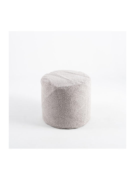 Πουφ Σκαμπό Elegant Elegant Grey 45x45x50cm