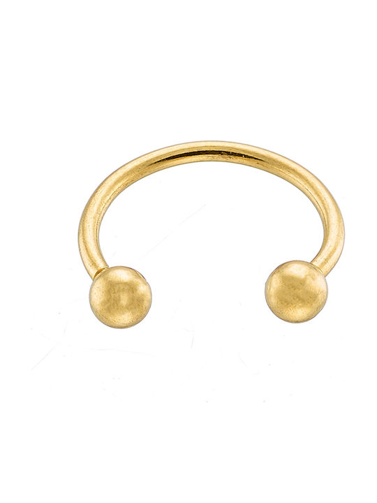Septum Nasenpiercing Aus Vergoldetem Stahl 1.2mm