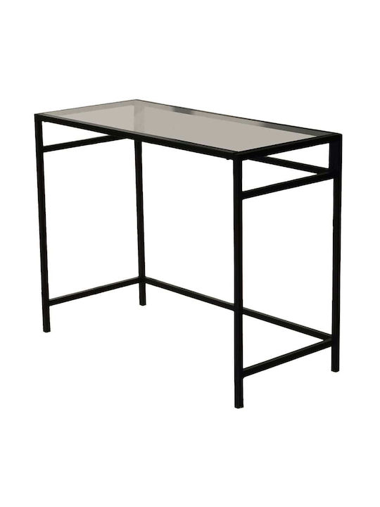 Desk Glass Black-fume 100x45x75cm