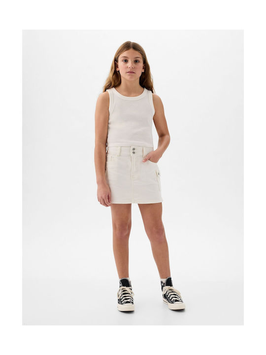 GAP Kids Denim Skirt White