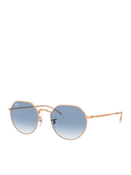 Ray Ban Jack Unisex Γυαλιά Ηλίου με Ροζ Χρυσό Μ...