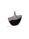 Karvounis Φοντανιέρα Ceramică cu Capac 26x26x16cm Argintiu