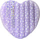 Swim Essentials Swim Mattress Heart Shape Kids 6+ Years "lila Leopard"