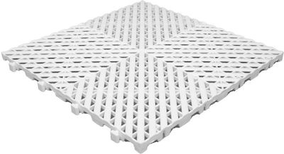 Bathtub Mat with Suction Cups White 40x40cm