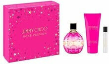 Jimmy Choo Rose Passion Gift Set Eau de Parfum 100ml Miniature Eau de Parfum 7.5ml Body Lotion 100ml