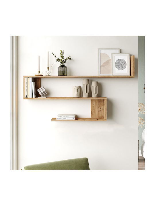 Ράφι Τοίχου Pine 120x14.5x71.4εκ.