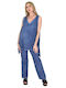 Aquablue Damen Top Strand Blue