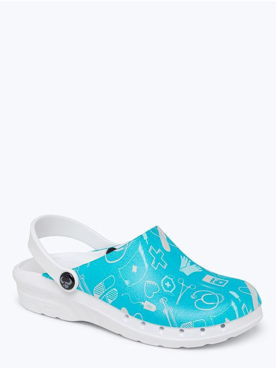 Suecos Anatomisch Clogs Blau