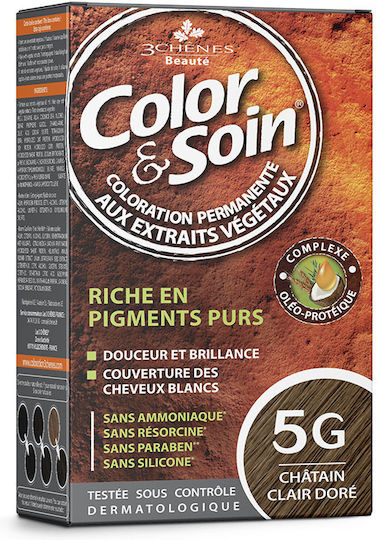 3Chenes Hair Dye Without Ammonia 5g Light Golden Brown 5g