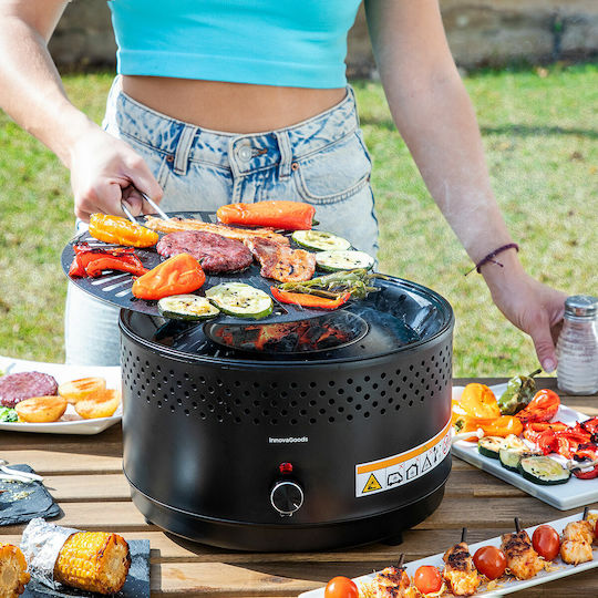 InnovaGoods Portable Charcoal Grill 28.5cmx28.5cm