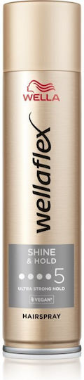 Wella Wellaflex Shine & Hold Λακ για Ελαφρύ Κράτημα 400ml