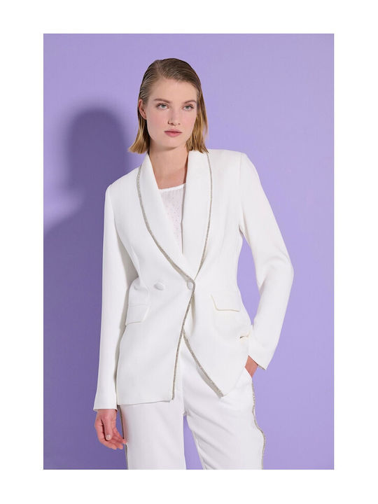 Matis Fashion Women's Blazer White
