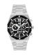 Visetti Challenger Men's Watch 44mm Battery with Silver Metal Bracelet