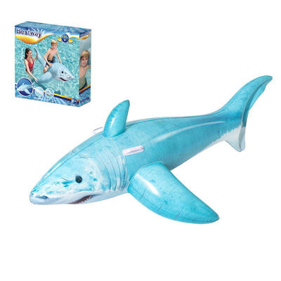 Bestway Kids Inflatable Ride On Sea Handles Shark 1.83m X 1.02m #41405 Bestway Inflatable Shark