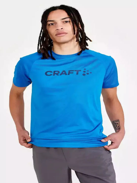 Craft T-shirt Bărbătesc cu Mânecă Scurtă Albastru