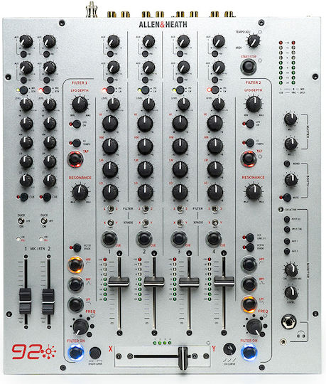 Allen & Heath Xone:92 M-144.999 Αναλογικός Μίκτης 6.0 Καναλιών / 2 Εισόδους XLR Silver