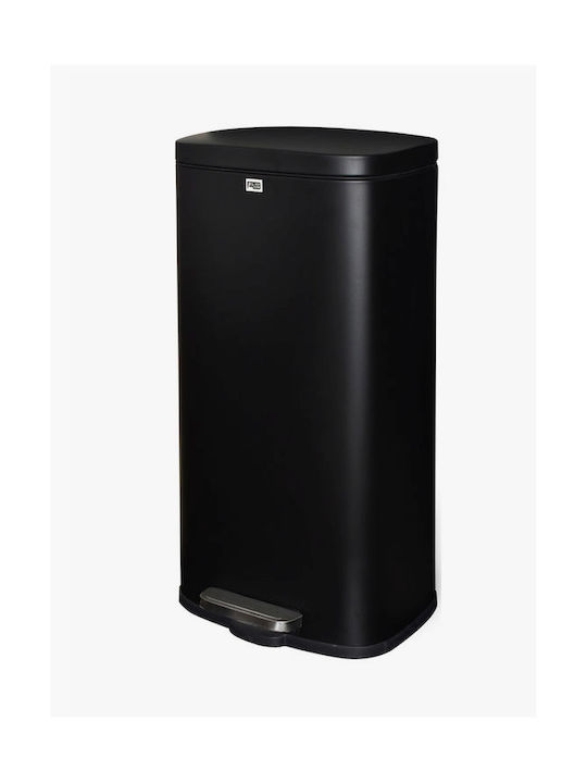 Estia Close Coș de Gunoi Metalic cu Pedală Negru 30lt 1buc