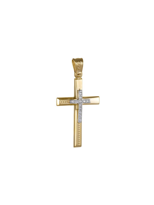 Femeiesc Aur Cruce 14K