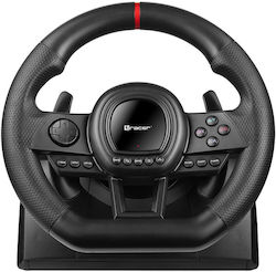 Tracer Steering Wheel with Shifter and Pedals for PC / PS3 / PS4 / Switch / XBOX 360 / XBOX One with 270° Rotation (06-4684)