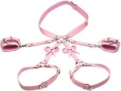 Strict Leather Bondage Ιμάντες Ακινητοποίησης σε Ροζ Χρώμα