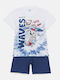Eleten Kinder Schlafanzug Sommerlich White/blue