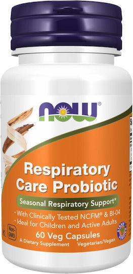 Now Foods Respiratory Care Добавка с Пробиотици 60 Растителни Капсули