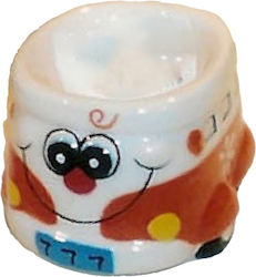Etoile Mașină Suport pentru ouă Ceramică Roșu 1pcs