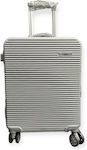 RCM Cabin Travel Suitcase Silver with 4 Wheels