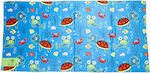 Tortue Kids Beach Towel Blue 140x70cm