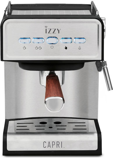 Izzy IZ-6013 Espressomaschine 1000W Druck 20bar Silber